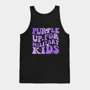 Purple Up For Military Kids Tank Top